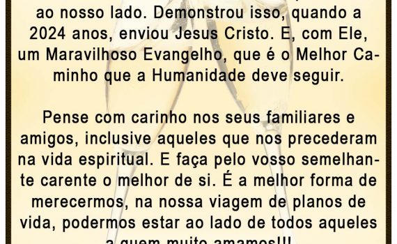 Feliz e abençoado 2025! Espírito e solidariedade positiva!