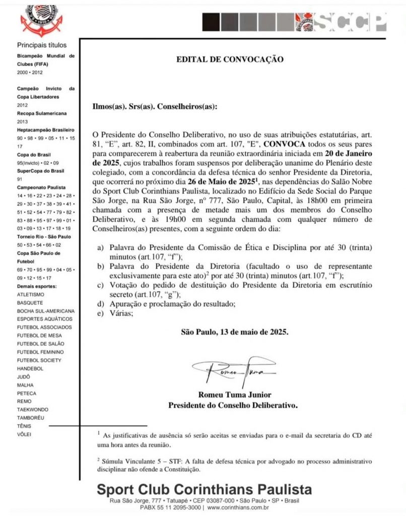 Pedido de Impeachment - Augusto Melo