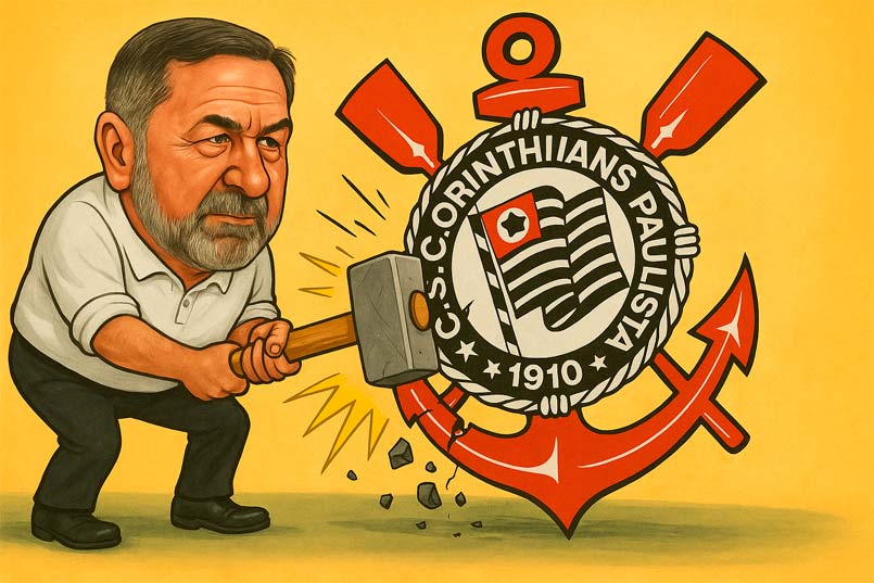 Augusto Melo querendo destruir o Corinthians