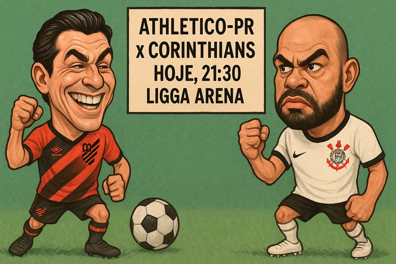 Athetico-PR x Corinthians: É hoje, às 21:30, pela Copa do Brasil