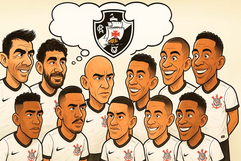 Preparativos para Vasco x Corinthians: Yuri Alberto e Vitinho