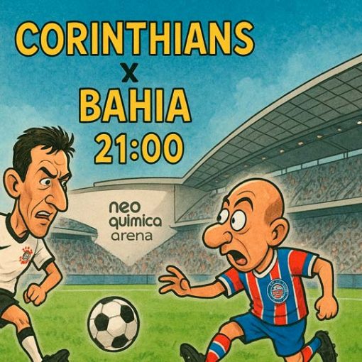 Hoje tem Corinthians x Bahia, na Neo Química Arena