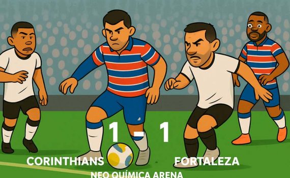 Corinthians 1 x 1 Fortaleza: Empate nos acréscimos