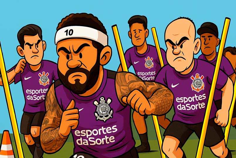 Preparativos para Athético-PR x Corinthians