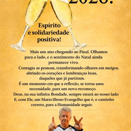 Feliz e abençoado 2026! Espírito e solidariedade positiva!