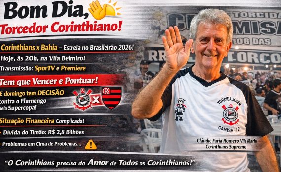 CORINTHIANS x Bahia – estreia no Brasileirão 2026 (onde assistir)