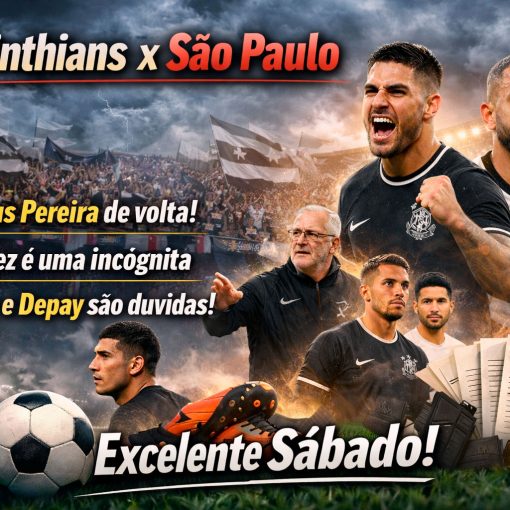 Corinthians x São Paulo: clássico agita o domingo e diretoria monitora reforços e desfalques