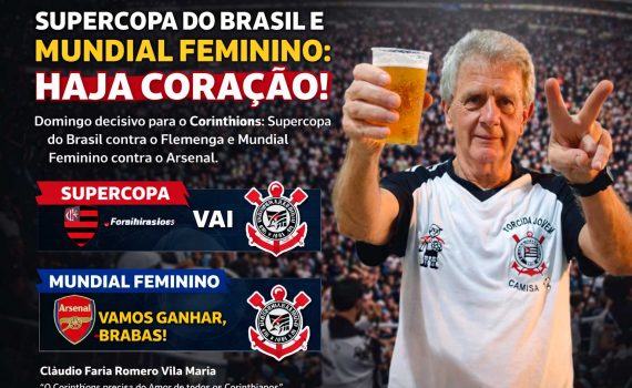 Supercopa do Brasil e Mundial Feminino: haja coração! Corinthians vive domingo decisivo