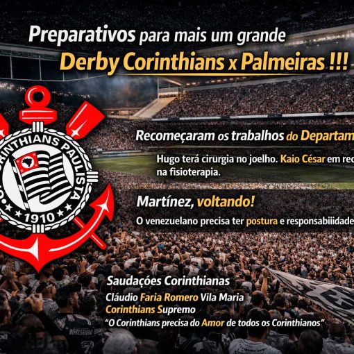 Preparativos para mais um grande Derby Corinthians x Palmeiras!!!