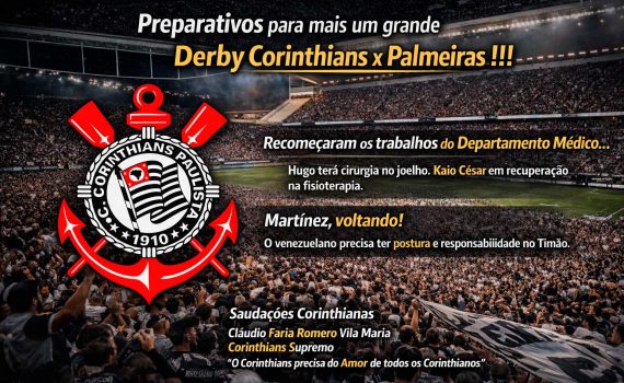 Preparativos para mais um grande Derby Corinthians x Palmeiras!!!