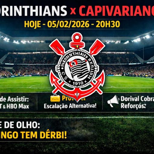 Corinthians x Capivariano hoje (05/02/2026): horário, onde assistir, provável escalação e o recado de Dorival sobre reforços