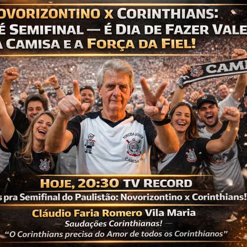 Novorizontino x Corinthians: Hoje é Semifinal – É Dia de Fazer Valer a Camisa e a Força da Fiel!