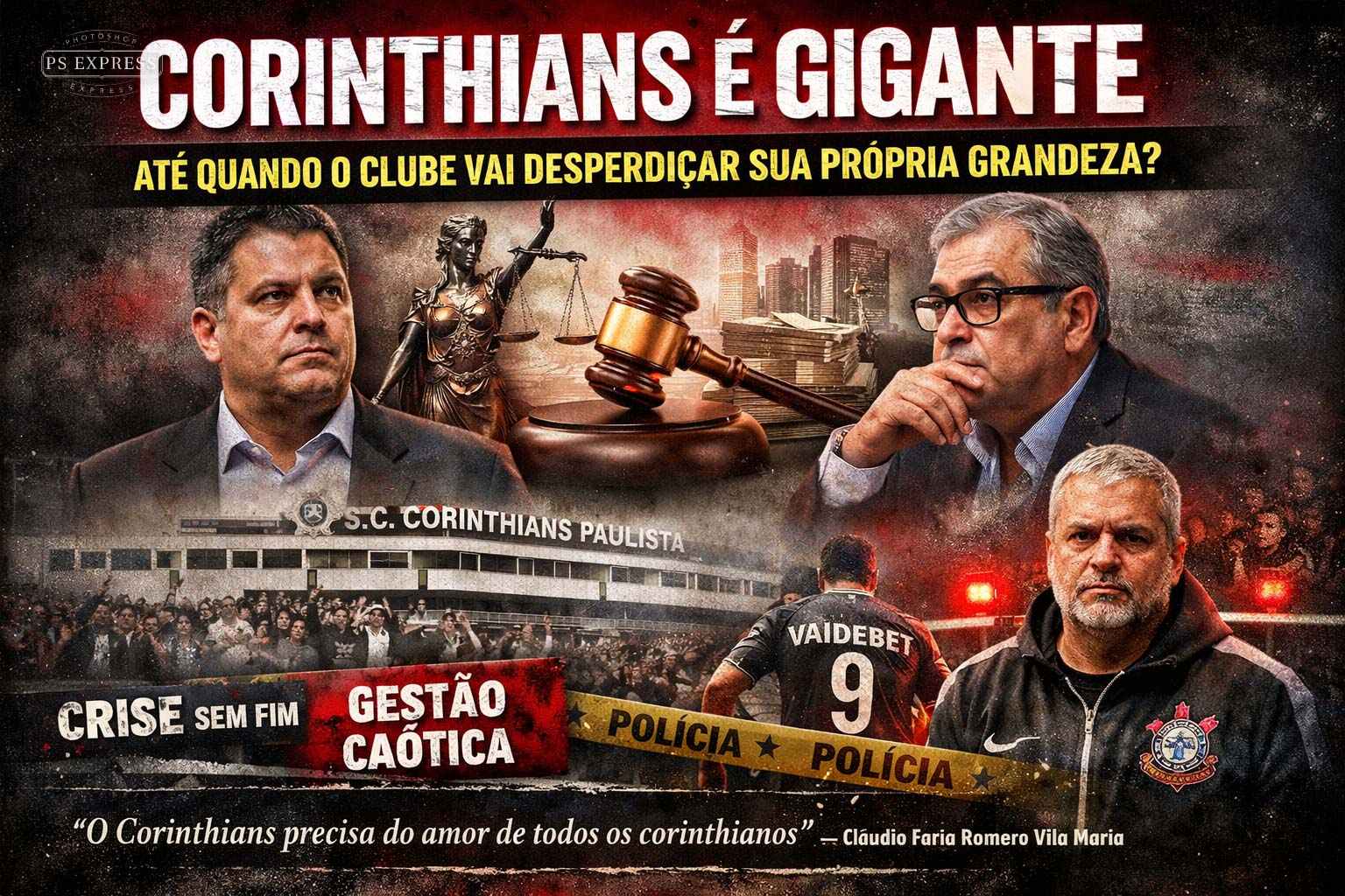 Corinthians é gigante: até quando o clube vai desperdiçar a sua própria grandeza?