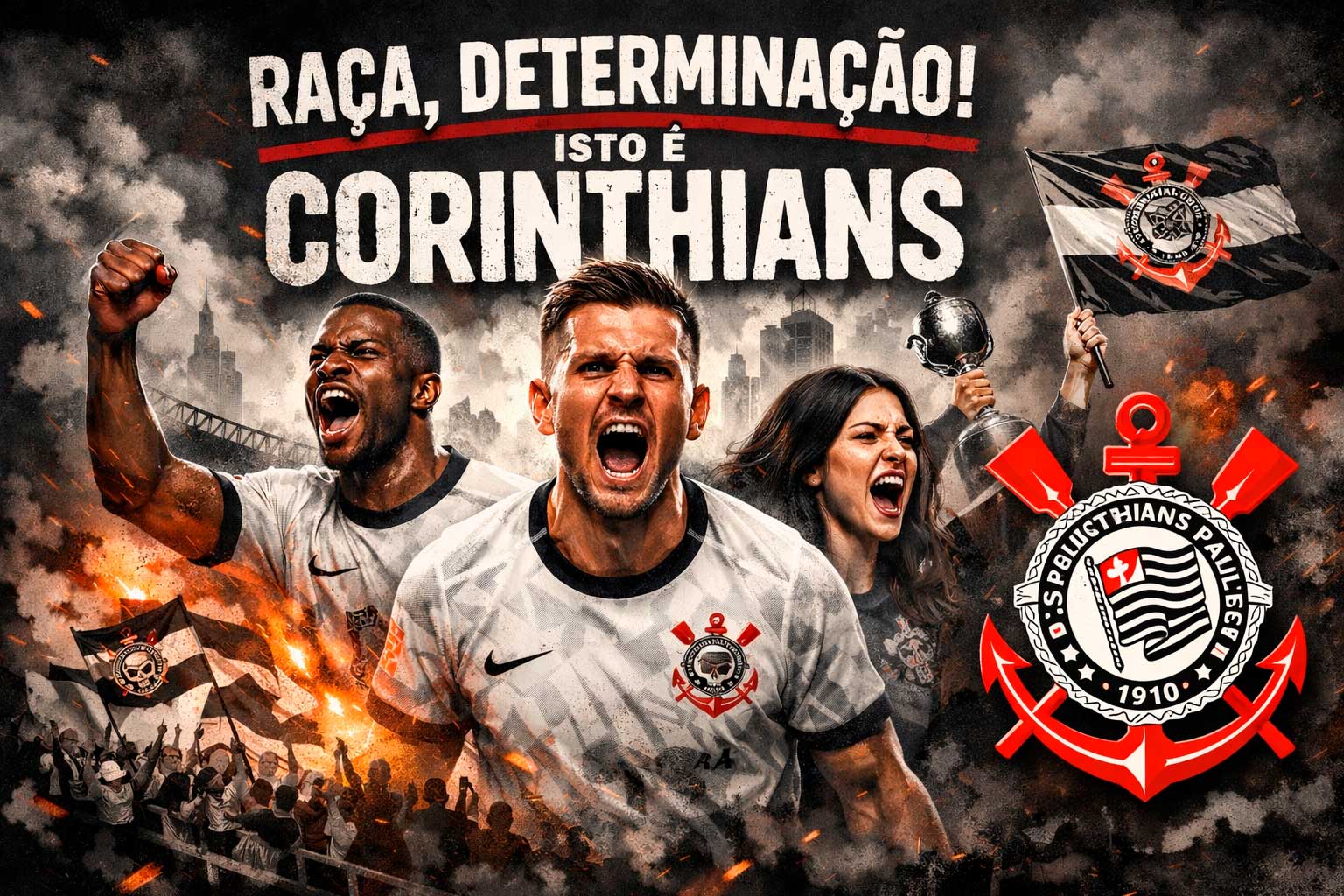 Raca, Determinação! Isto é Corinthians! Corinthians (com 9) 0 x 0 Palmeiras (com 11 + Juiz)