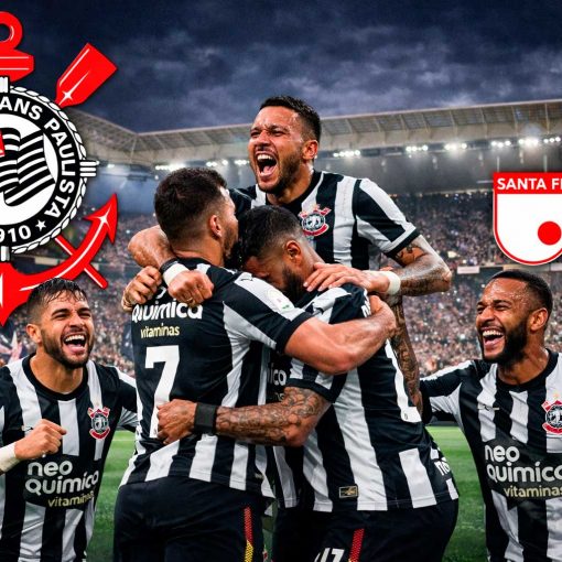 Corinthians x Santa Fé!!! E André multado