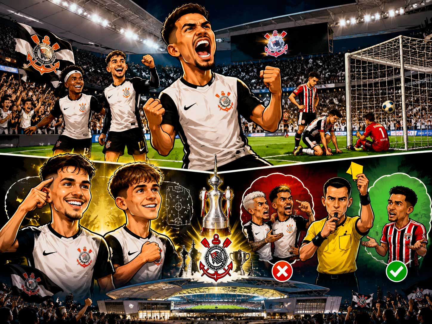 Corinthians 3 x 2 São Paulo: ufa!!!