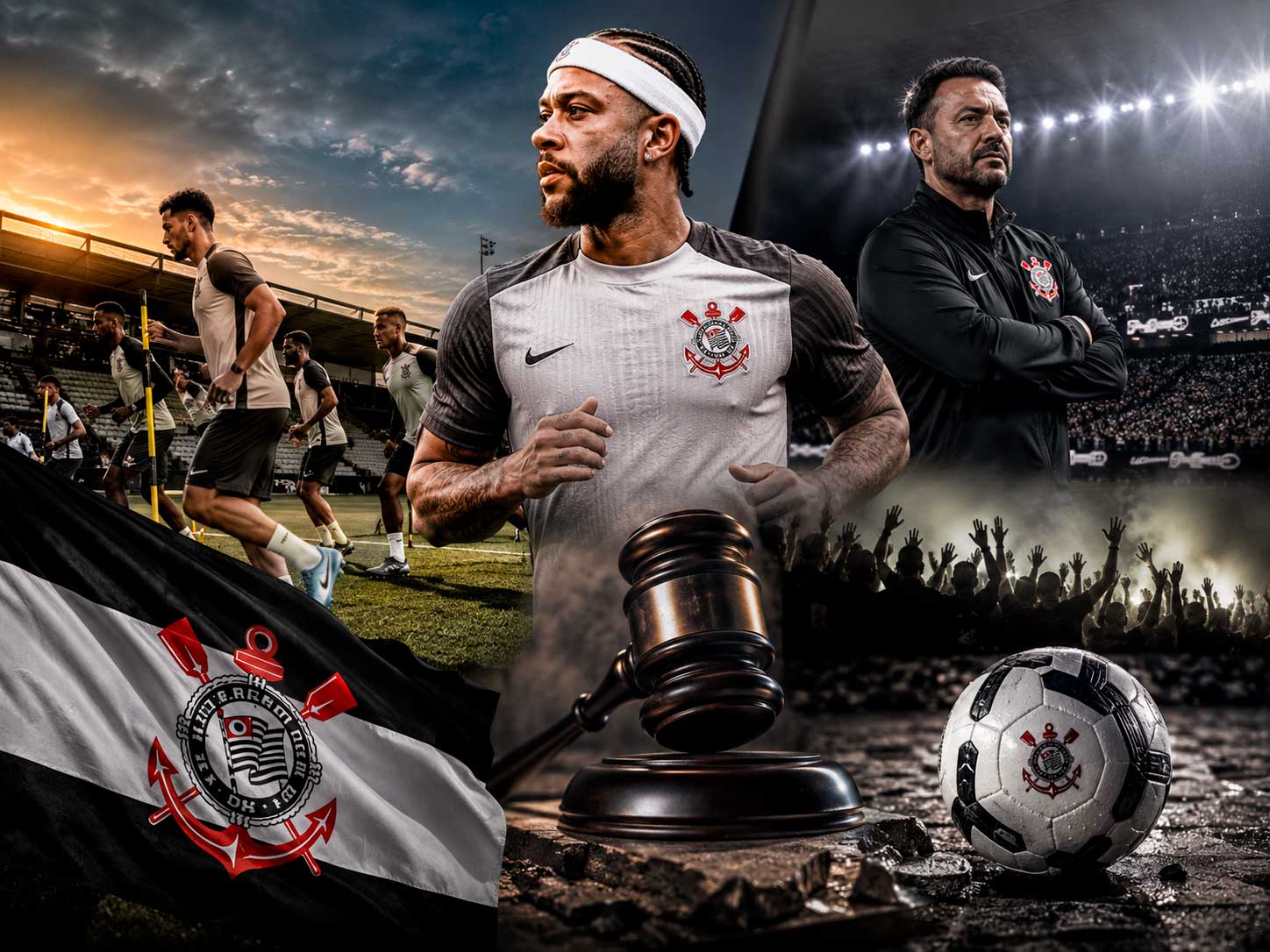 Preparativos para a Copa do Brasil. Ainda sem Memphis…