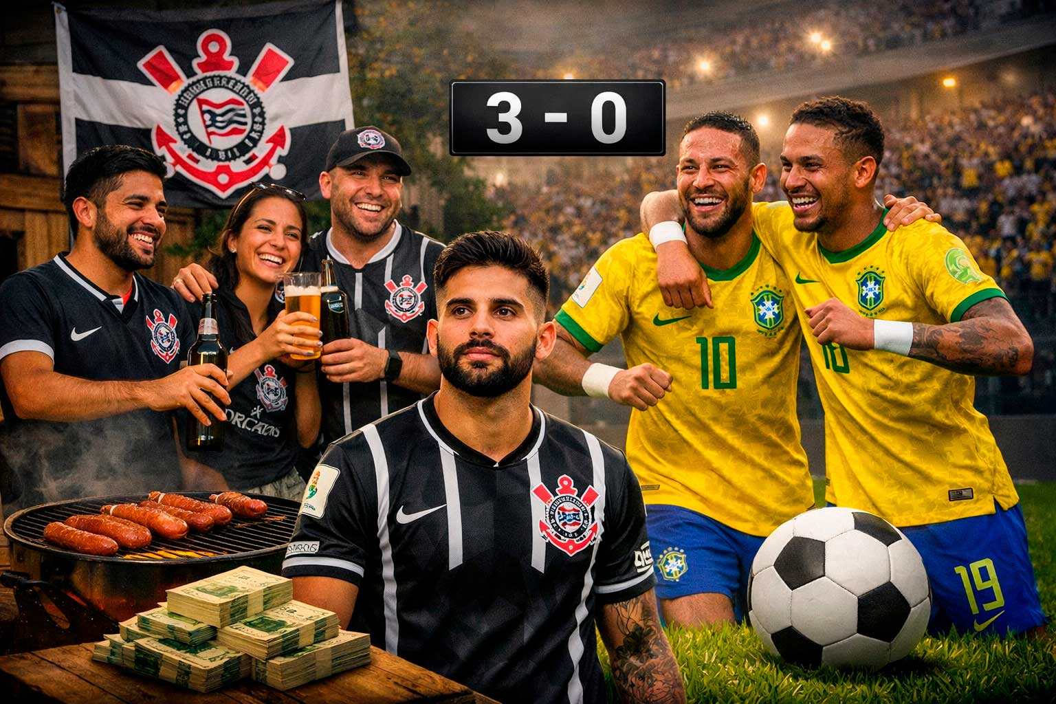 De Corinthiano para Corinthiano: Brasil 3 x 0!!! Noticiário corinthiano e finanças prevalecendo