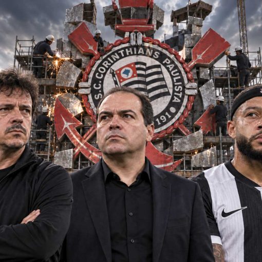 Fernando Diniz, Marcelo Paz e Memphis Depay