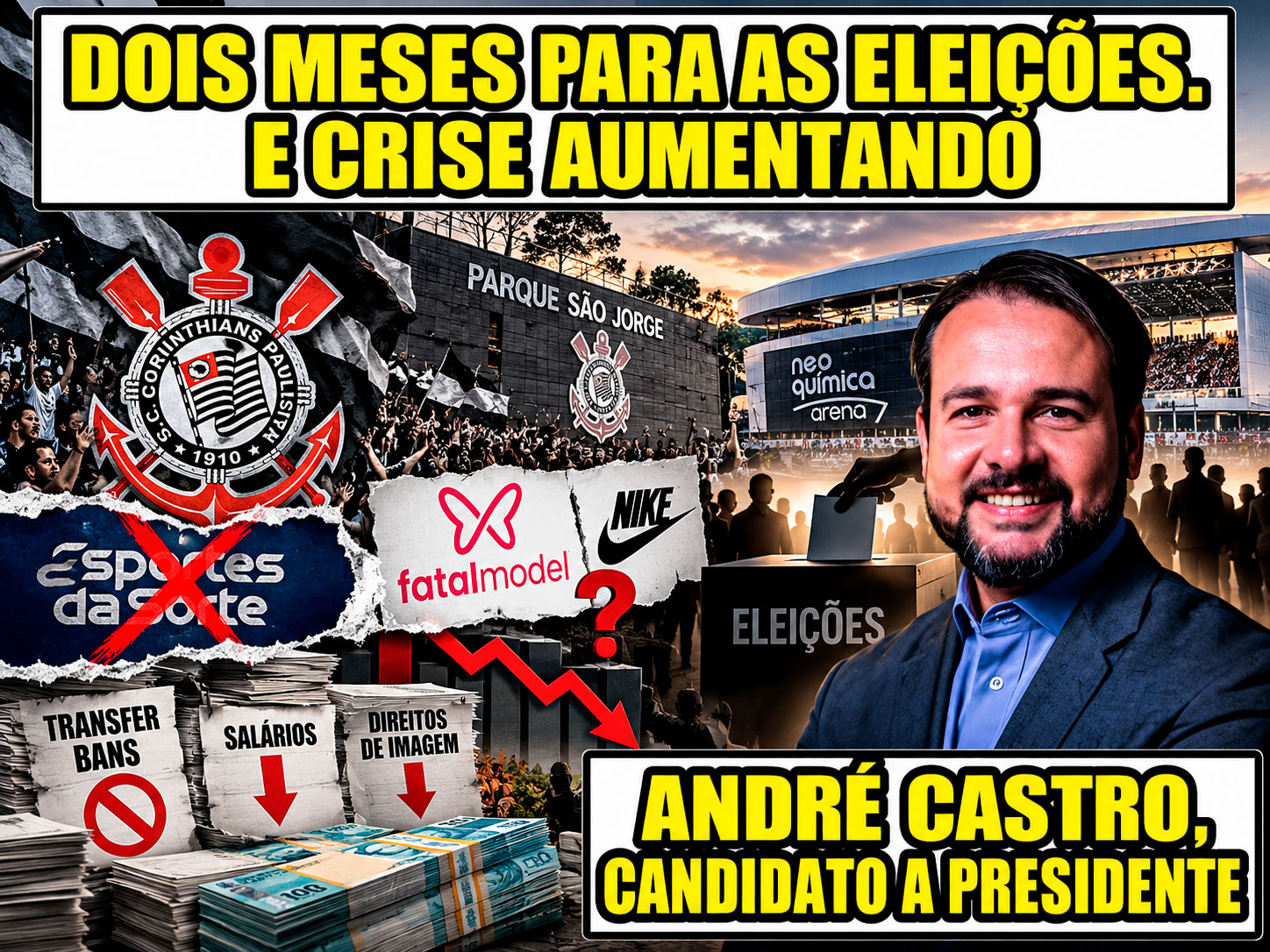 Dois meses para as eleições. E crise aumentando
