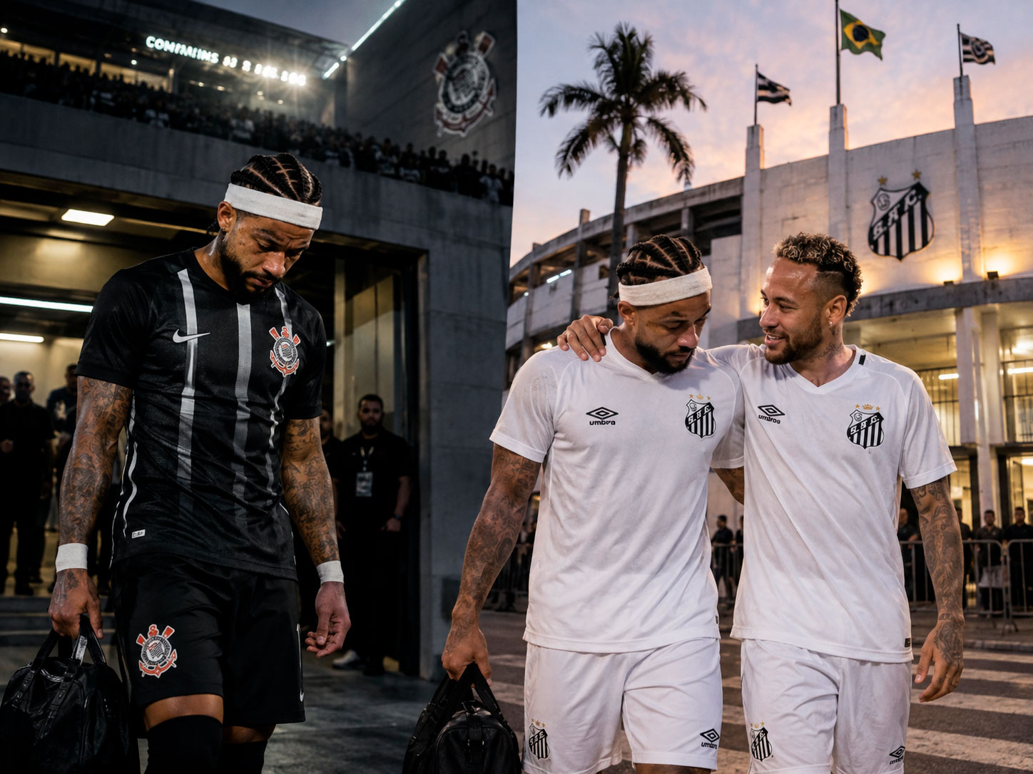 Neymar, solidário a Memphis Depay