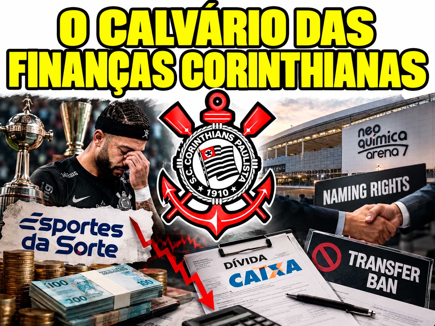 O calvário das finanças corinthianas