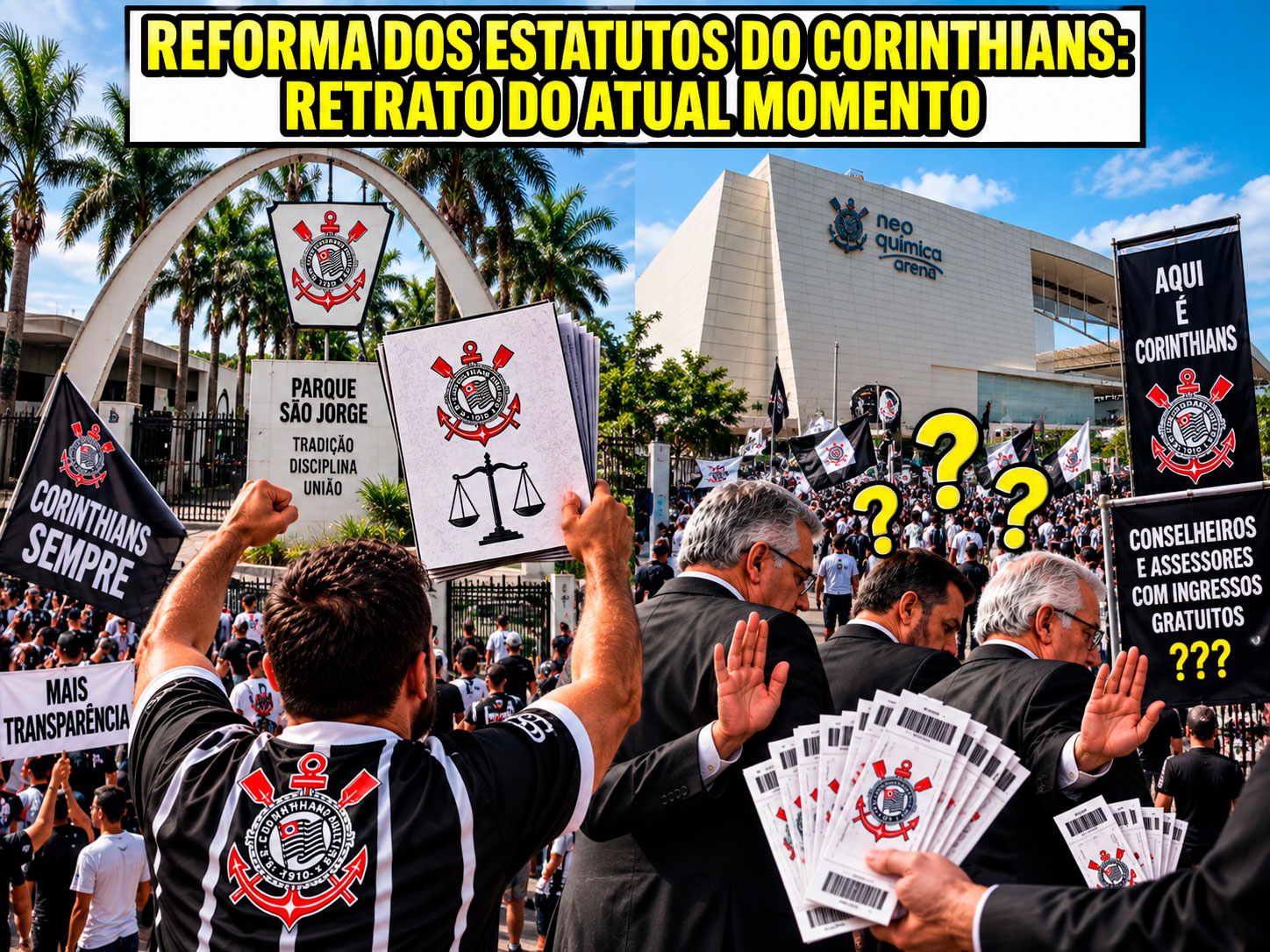 Reforma dos Estatutos do Corinthians: retrato do atual momento