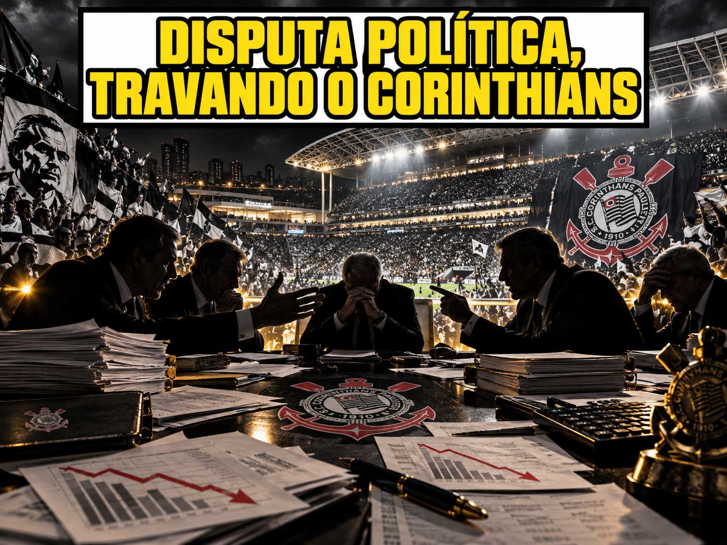 Disputa política trava o Corinthians