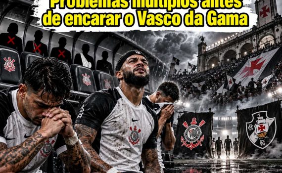 Problemas múltiplos antes de encarar o Vasco da Gama