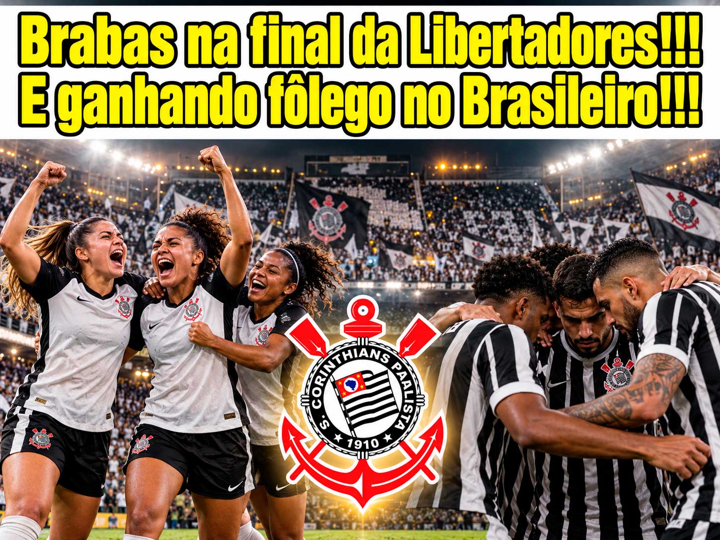 Brabas na final da Libertadores!!! E ganhando fôlego no Brasileiro!!!